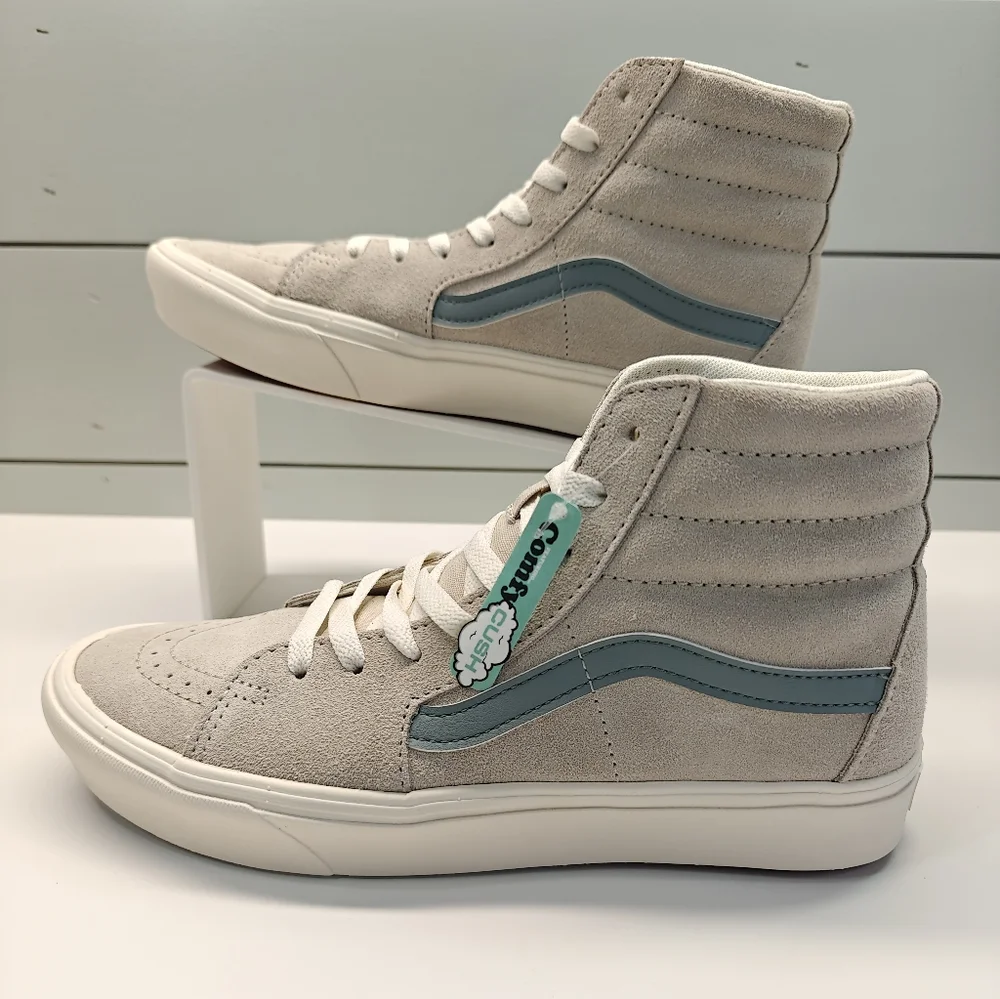Vans SK8-Hi ComfyCush Growing Everyday Suede Lightweight Comfy Oatmeal sneakers - Picture 3 of 8